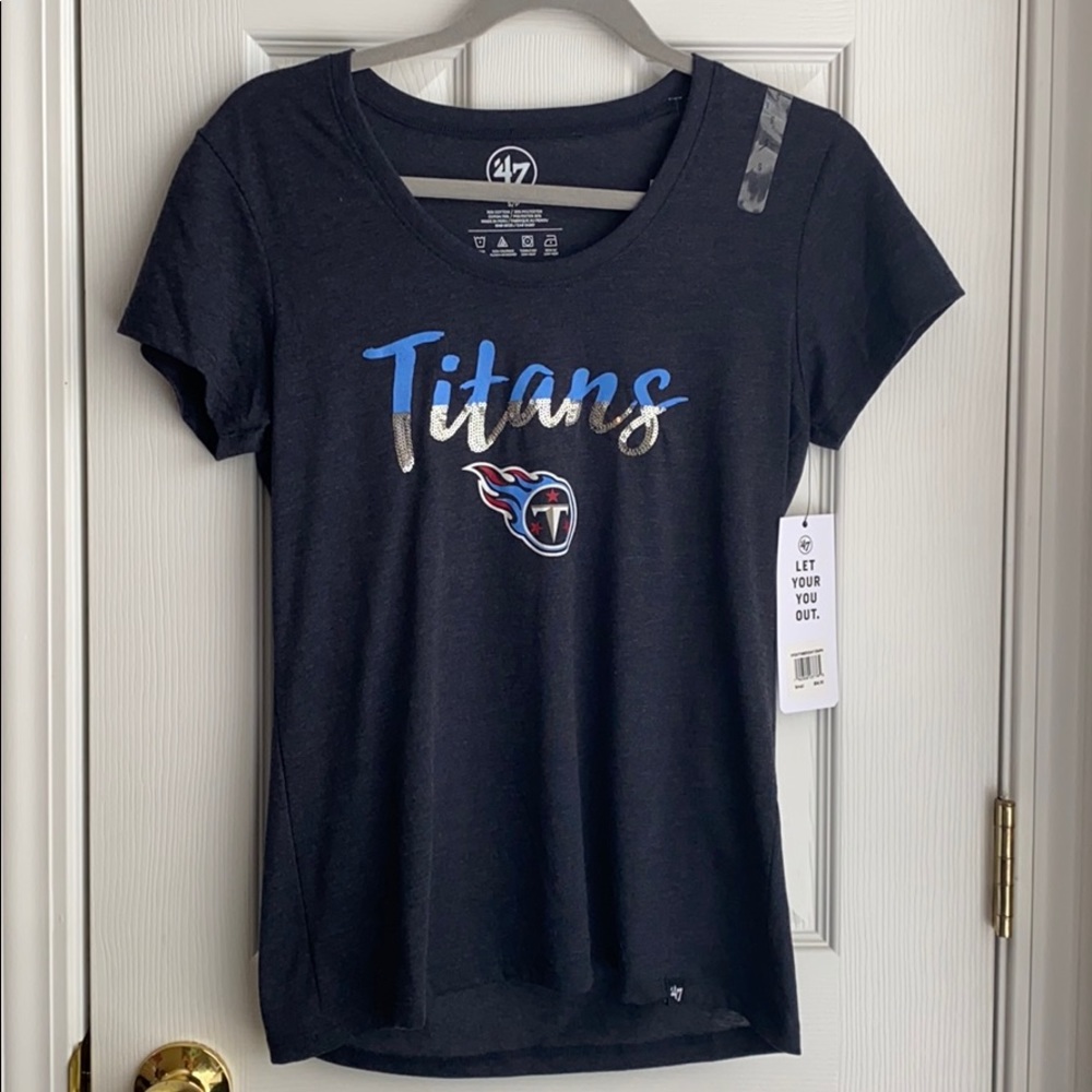Tagless Tennessee Titans Sequins NFL Shirt